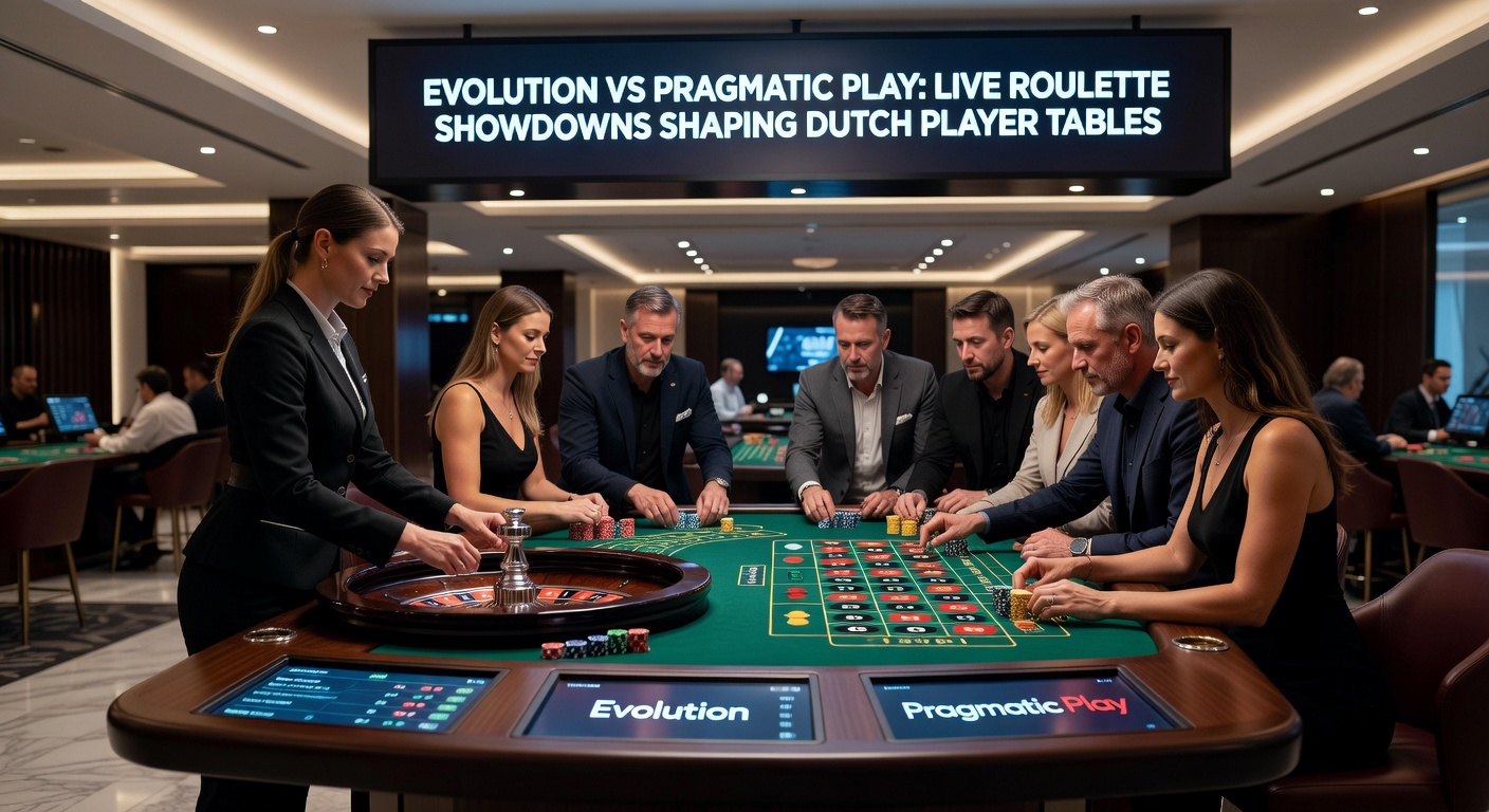 Vergelijkende grafiek van Evolution en Pragmatic Play roulette populariteit op Nederlandse KSA-platforms, met staafdiagrammen en spelerstatistieken