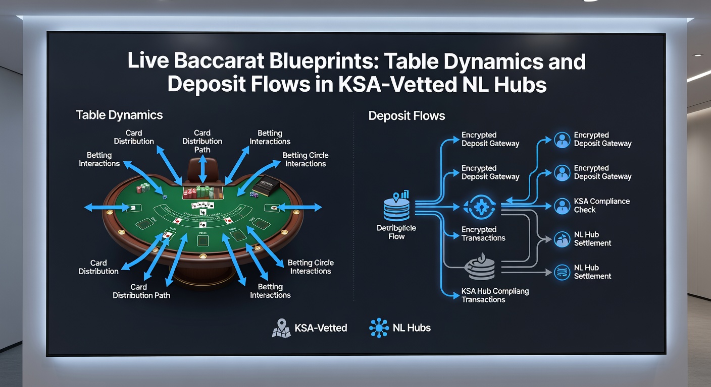 Grafiek van stortingsflows en betaalmethoden in live baccarat sessies bij KSA-gelicenseerde platforms
