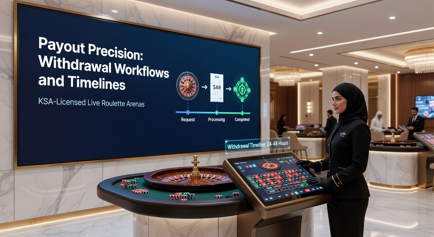 Tijdslijn grafiek van withdrawal termijnen op KSA-live roulette sites, met balken voor verschillende methodes en scenario's