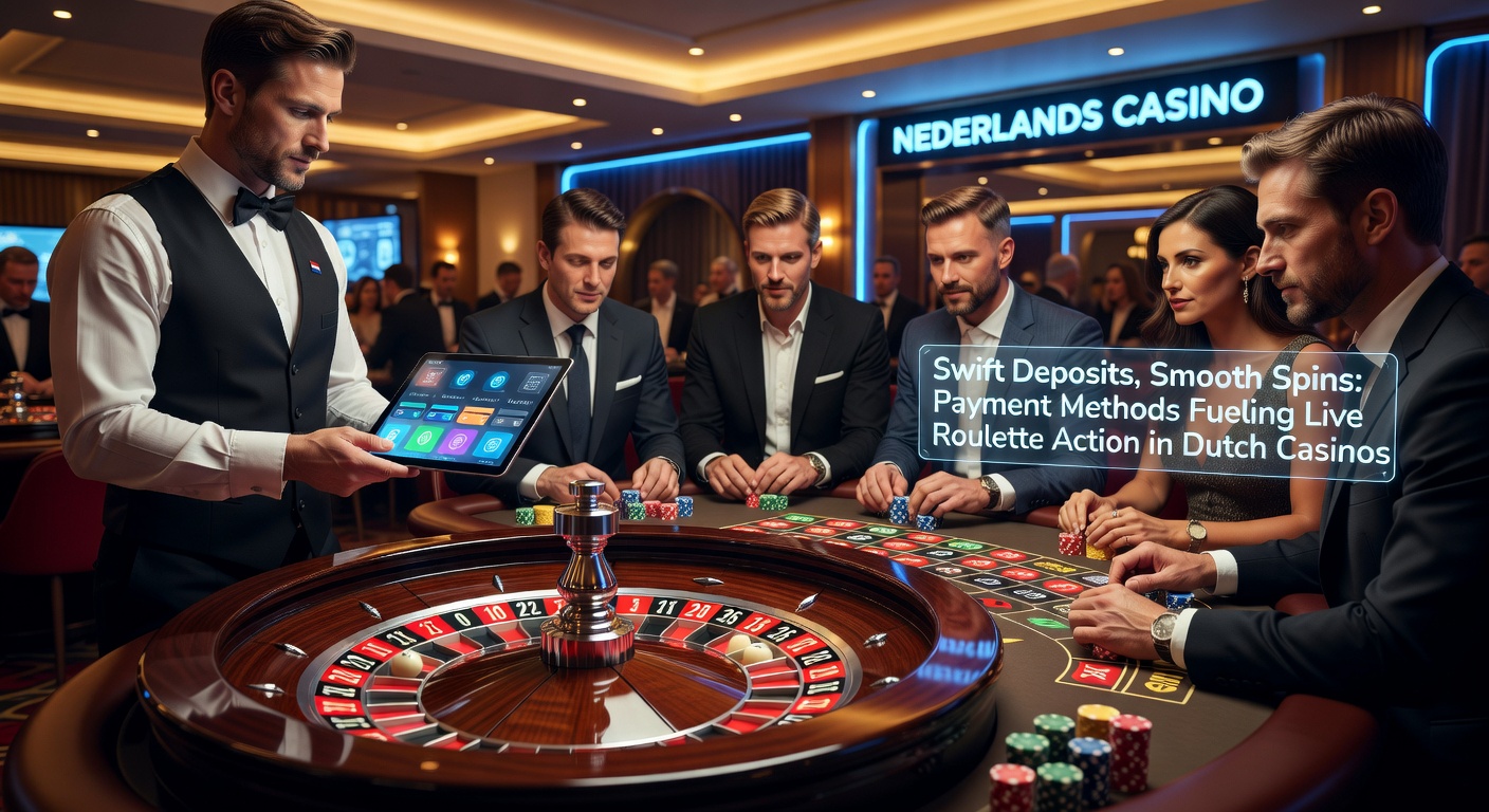 Schermafbeelding van een live roulette tafel met een speler die een snelle storting doet via iDEAL op een Nederlands online casino platform
